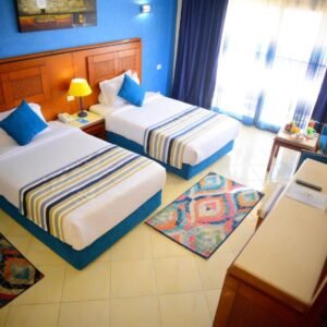 Sea Beach Edge By Rotana Double or twin room overlooking the pool, suitable for Egyptians and accommodation