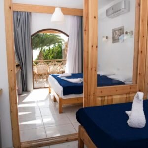 Penguin Village Dahab Standard double unit with rear view (no balcony)