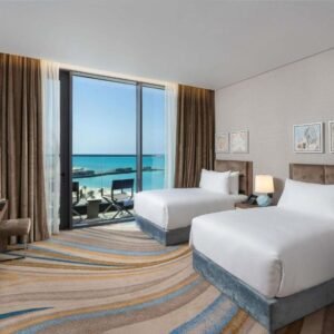 Rixos Al-Alamein Deluxe room with twin beds